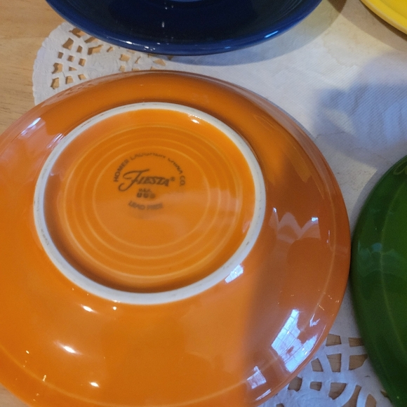 Lot 5 Fiesta Fiestaware Multicolor Cups & Saucers - Picture 6 of 7
